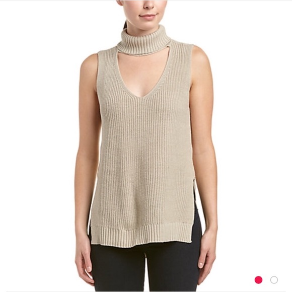 nude sweater vest